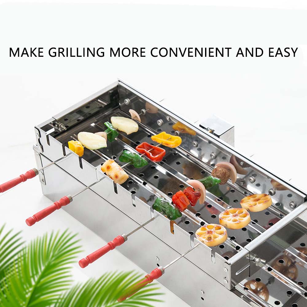 Hot Dog Roller Grill - เครื่องย่างบาร์บีคิวสแตนเลสแบบอัตโนมัติเต็มรูปแบบปรับความกว้างได้ลูกกลิ้งฮอตดอก