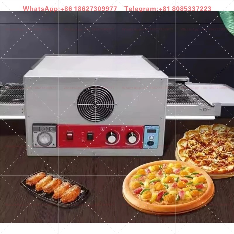 Commercial Kitchen Oven - เตาอบพิซซ่าแบบสายพานลำเลียงไฟฟ้า สแตนเลส ขนาด 12 นิ้ว สำหรับร้านอาหาร