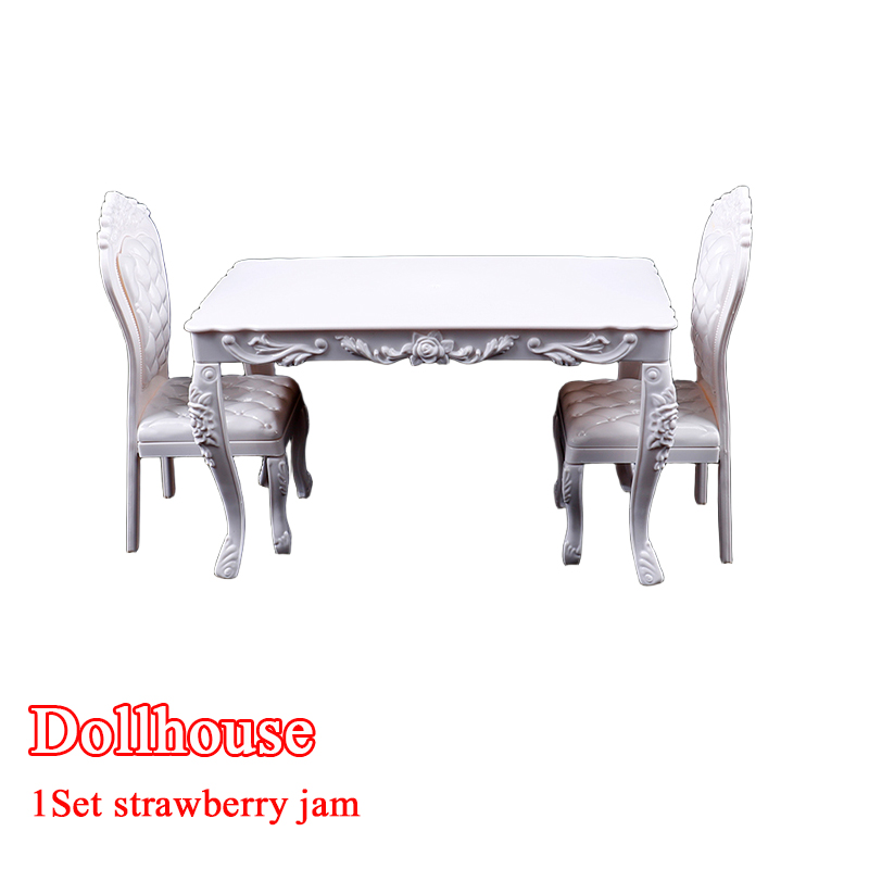 Commercial Kitchen Table - บ้านตุ๊กตา 1:6 เฟอร์นิเจอร์ห้องครัว โต๊ะรับประทานอาหาร เก้าอี้ คอมพิวเตอร์
