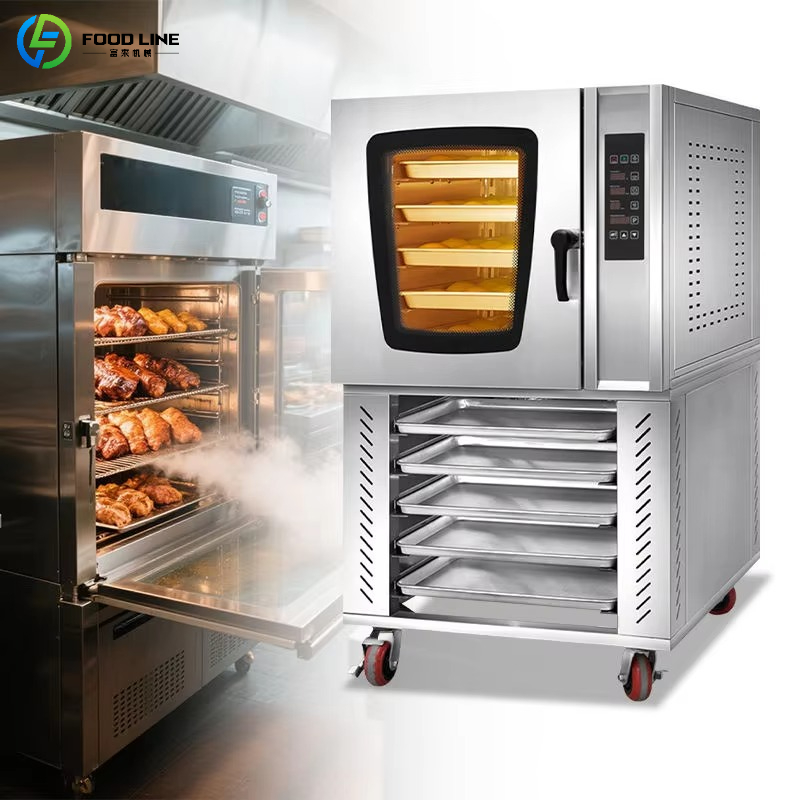 Commercial Kitchen Oven - เตาอบไฟฟ้าเชิงพาณิชย์แบบกำหนดเองได้ เตาอบแบบพาความร้อน สเตนเลสสตีล สำหรับอบพิซซ่า ขนมปัง เค้ก