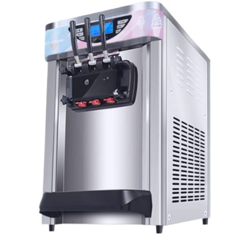 Soft Serve Ice Cream Machine - เครื่องทำไอศกรีมนุ่มเชิงพาณิชย์แบบอัตโนมัติ สำหรับตั้งโต๊ะหรือตั้งพื้น เหมาะสำหรับธุรกิจร้านค้าริมทาง