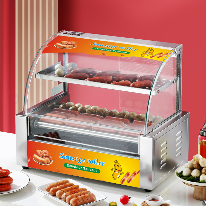 เตาปิ้งไส้กรอกและฮอทดอกไฟฟ้า ส - Hot Dog Roller Grill บทวิจารณ์และราคา
