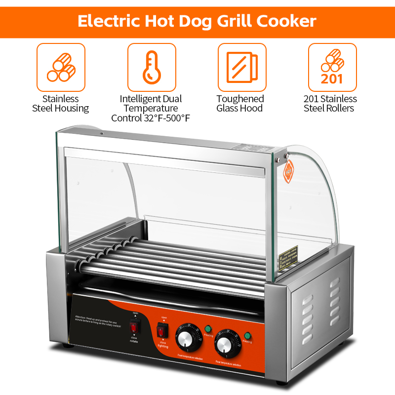 เตาปิ้งไส้กรอกและฮอทดอกไฟฟ้า ส - Hot Dog Roller Grill บทวิจารณ์และราคา