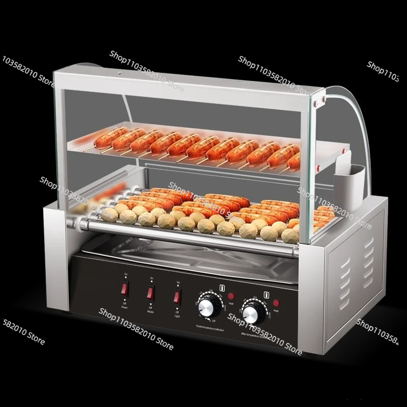 เตาปิ้งฮอทดอกแบบลูกกลิ้ง 7 ลูก - Hot Dog Roller Grill บทวิจารณ์และราคา
