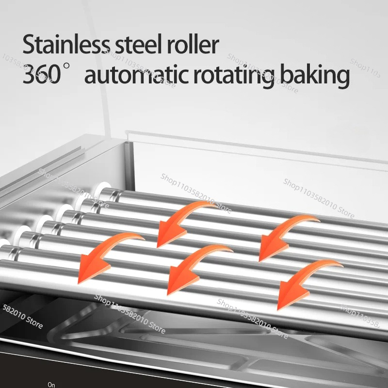 เตาปิ้งฮอทดอกแบบลูกกลิ้ง 7 ลูก - Hot Dog Roller Grill บทวิจารณ์และราคา
