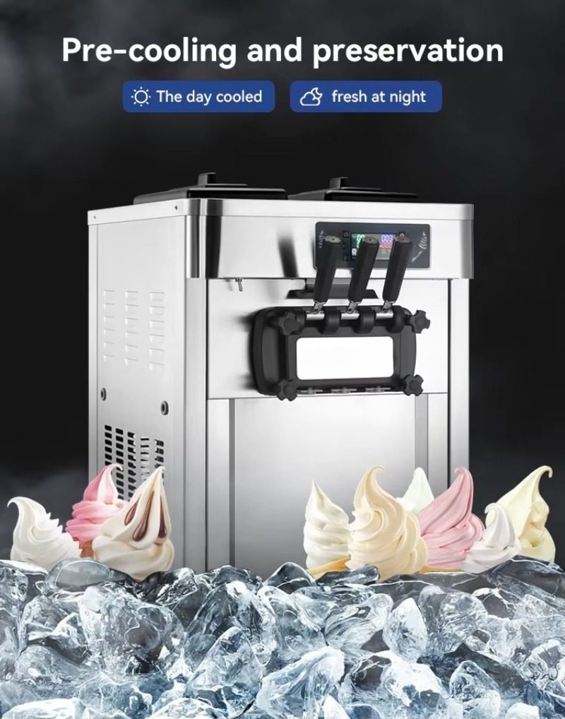 เครื่องทำไอศกรีมเชิงพาณิชย์แบบ - Soft Serve Ice Cream Machine บทวิจารณ์และราคา