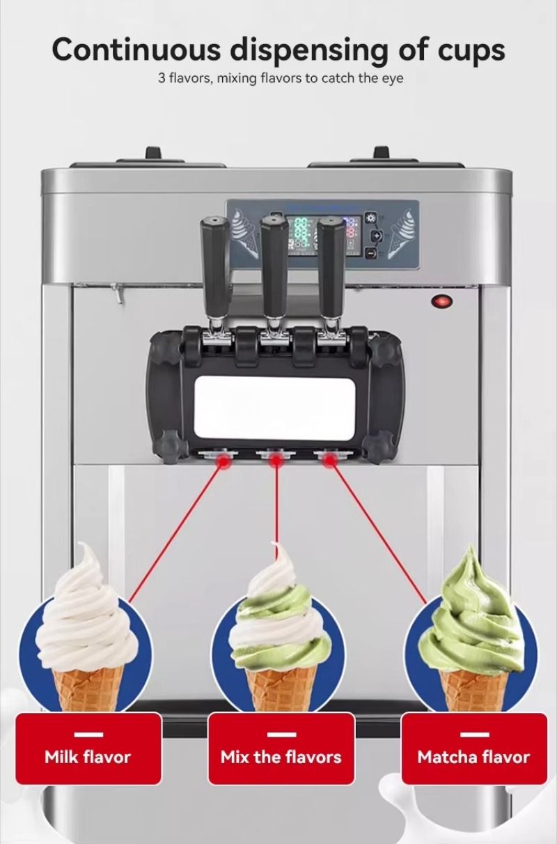 เครื่องทำไอศกรีมเชิงพาณิชย์แบบ - Soft Serve Ice Cream Machine บทวิจารณ์และราคา
