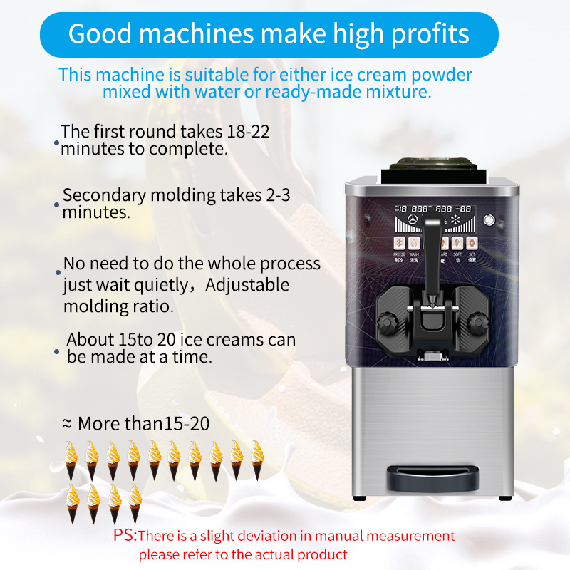 เครื่องทำไอศกรีมนุ่มแบบอัตโนมั - Soft Serve Ice Cream Machine บทวิจารณ์และราคา