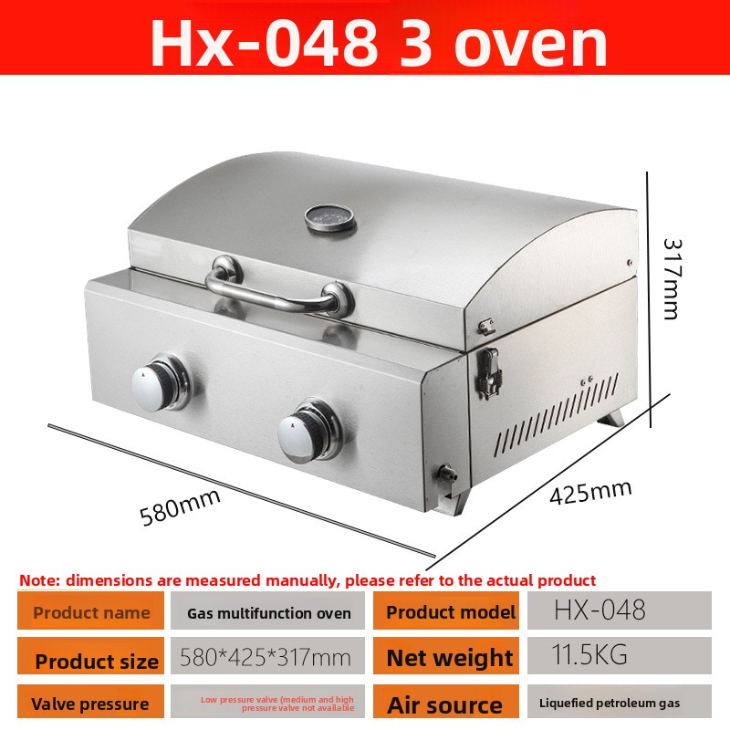เตาอบพิซซ่าแก๊สแบบพกพา สแตนเลส - Commercial Kitchen Oven บทวิจารณ์และราคา