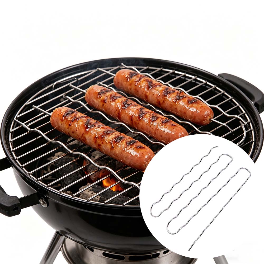 ตะแกรงย่างไส้กรอกสแตนเลส ป้องก - Hot Dog Roller Grill บทวิจารณ์และราคา
