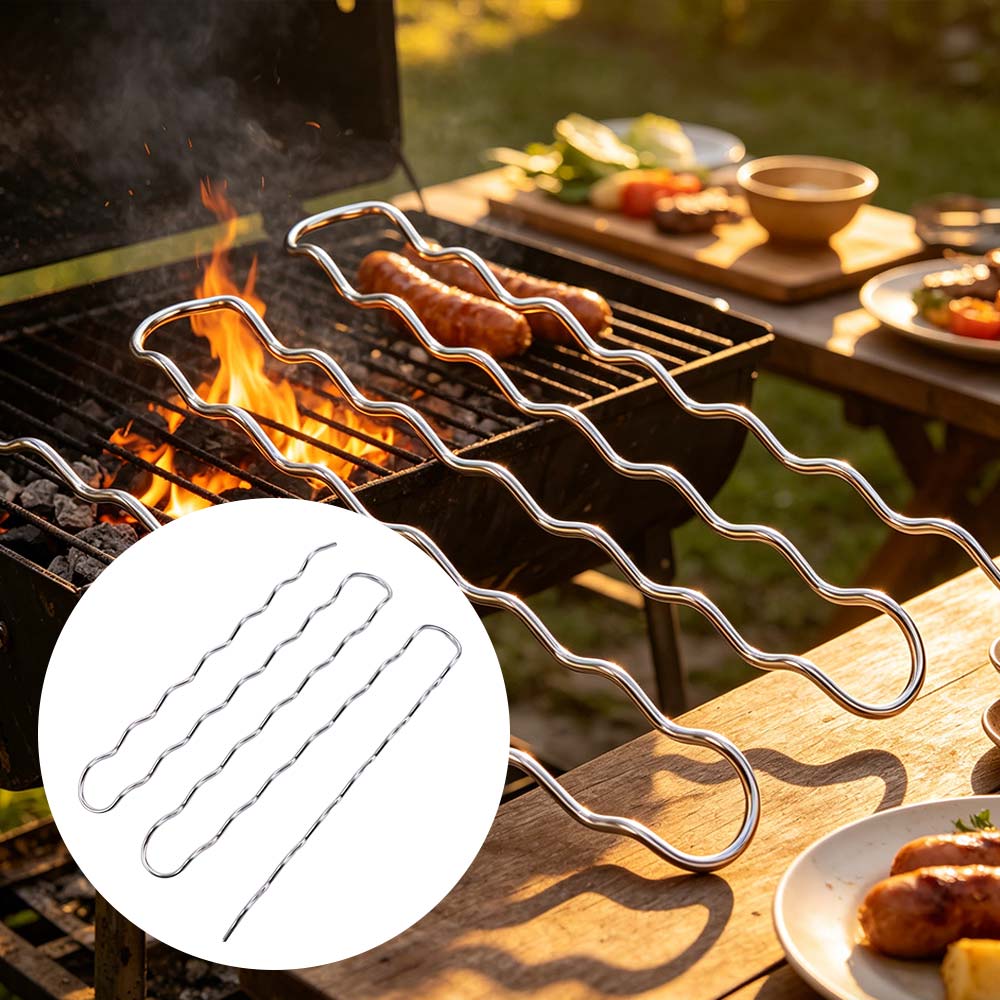 ตะแกรงย่างไส้กรอกสแตนเลส ป้องก - Hot Dog Roller Grill บทวิจารณ์และราคา