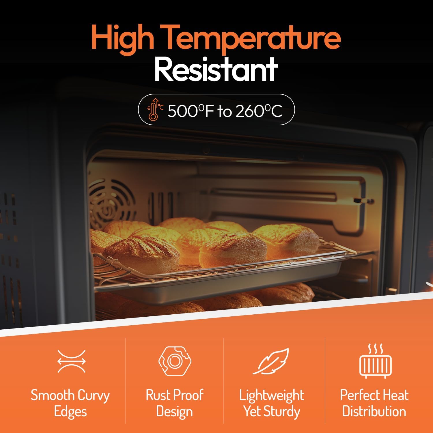 ชุดถาดอบขนมอลูมิเนียมขนาดใหญ่ส - Commercial Kitchen Oven บทวิจารณ์และราคา