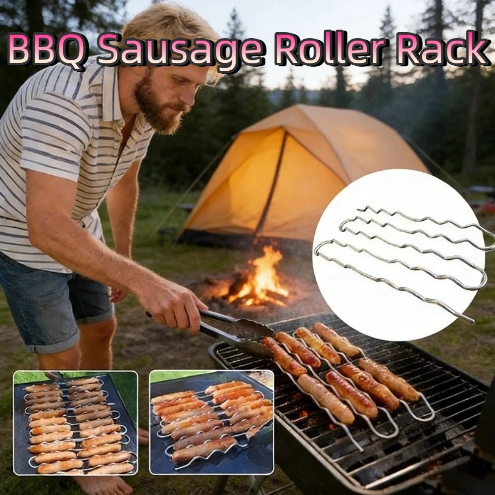 ตะแกรงย่างไส้กรอกสแตนเลสแบบหมุ - Hot Dog Roller Grill บทวิจารณ์และราคา