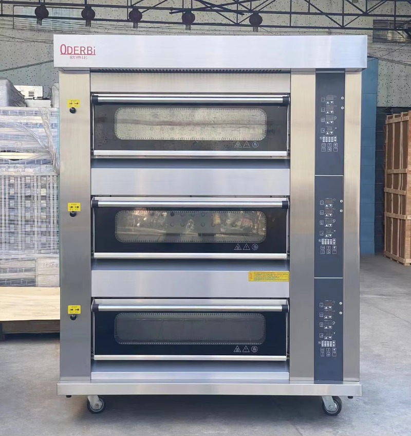 เตาอบแก๊สแบบกำหนดเอง 3 ชั้น 6  - Commercial Kitchen Oven บทวิจารณ์และราคา