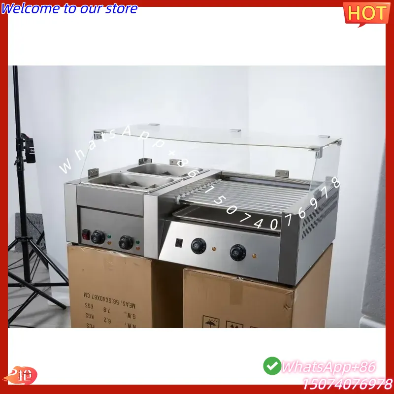 เตาปิ้งฮอทดอกไฟฟ้าแบบ 11 ลูกกล - Hot Dog Roller Grill บทวิจารณ์และราคา