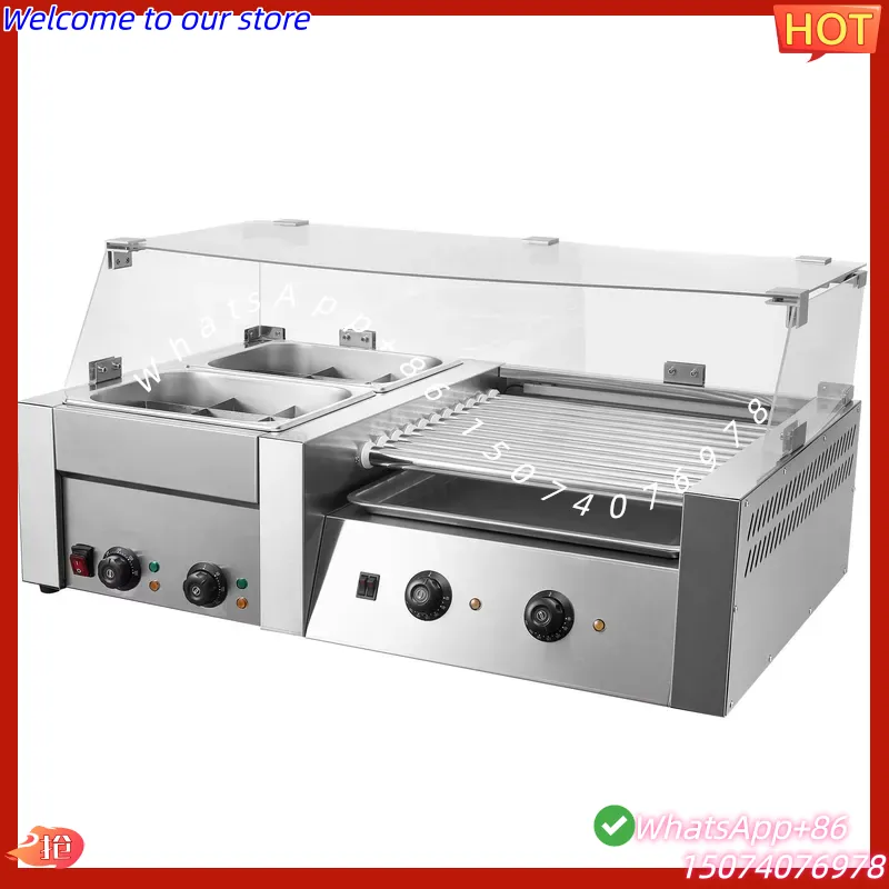 เตาปิ้งฮอทดอกไฟฟ้าแบบ 11 ลูกกล - Hot Dog Roller Grill บทวิจารณ์และราคา