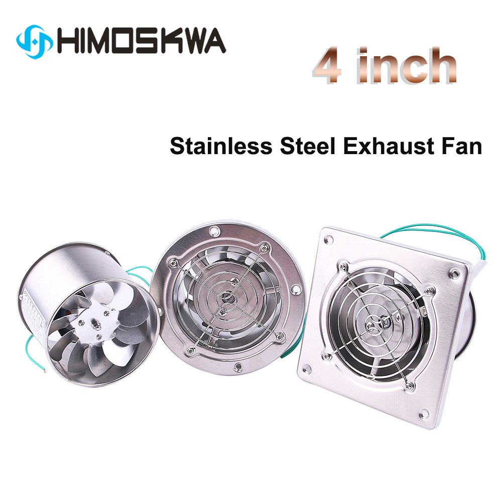 4 นิ้วท่อไอเสียสแตนเลสพัดลมหน้ - Commercial Kitchen Ventilation บทวิจารณ์และราคา