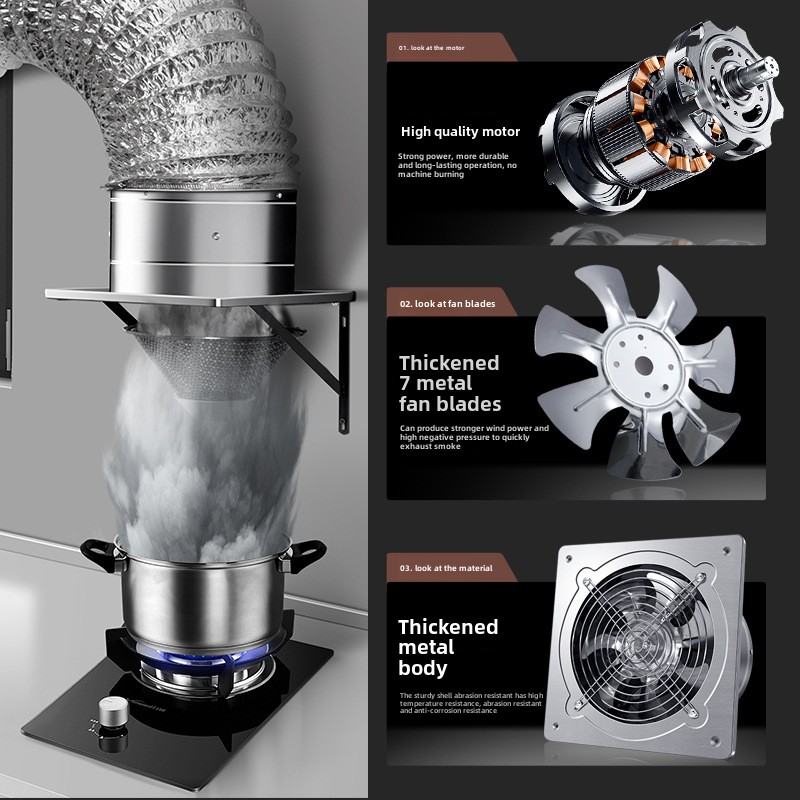 6/8 นิ้ว EXTRACTOR พัดลมระบายอ - Commercial Kitchen Ventilation บทวิจารณ์และราคา